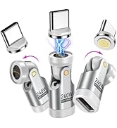 A.S 240W USB C Magnetic Adapter (3Pack/White), Gen3 USB-C 90 Degree Adapter/USBC Right Angle Adap...