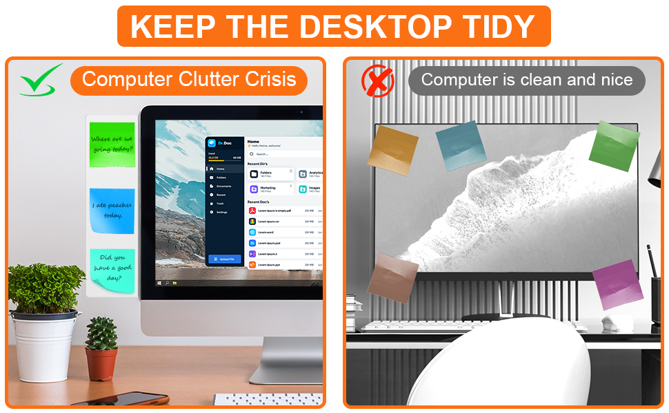 keep the desktop tidy
