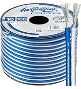 16 AWG Gauge Marine Speaker Wire Cable, Tinned OFC (100 Feet) by Install Link