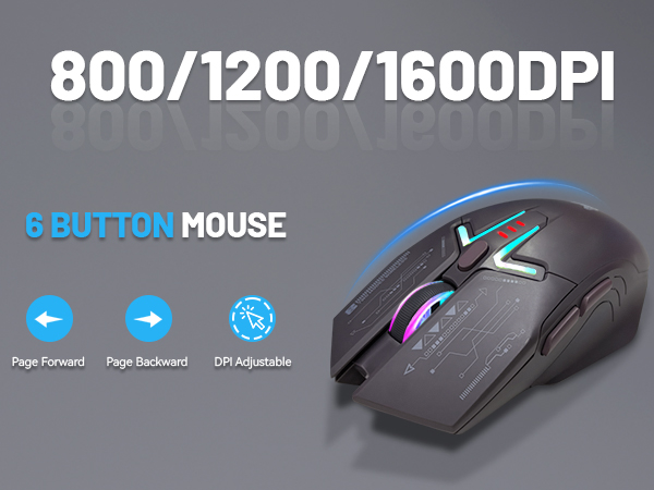 3-Step Adjustable DPI