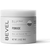 Bevel Beard Balm &amp; Hair Pomade for Waves with Coconut Oil and Shea Butter, Locks in Moisture to H...