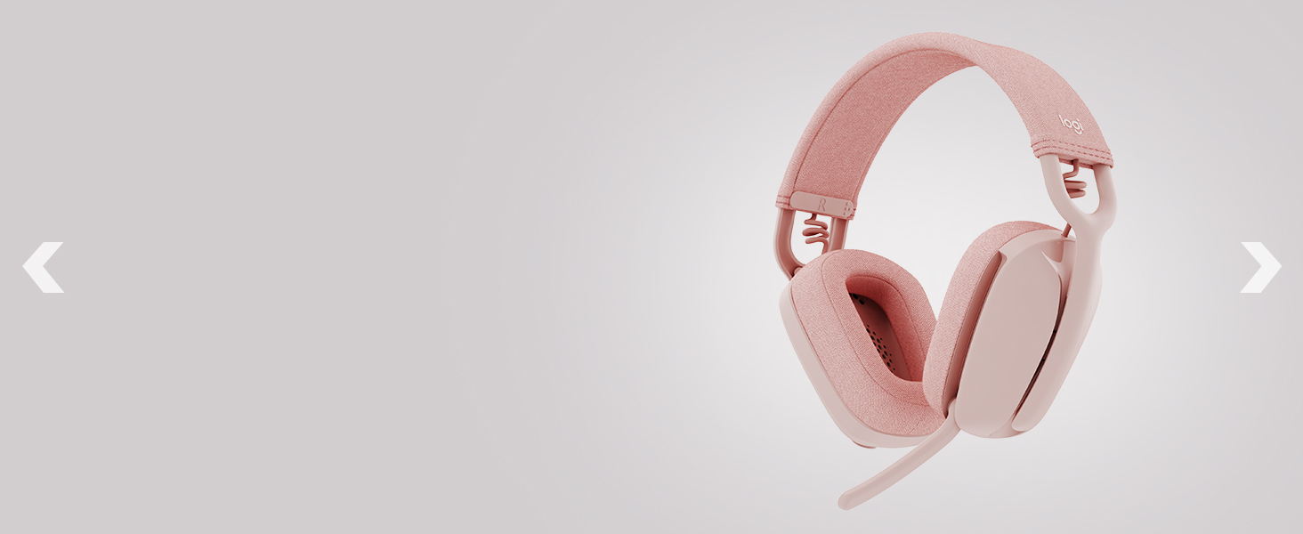 zone vibe 100 wireless over-ear rose headset