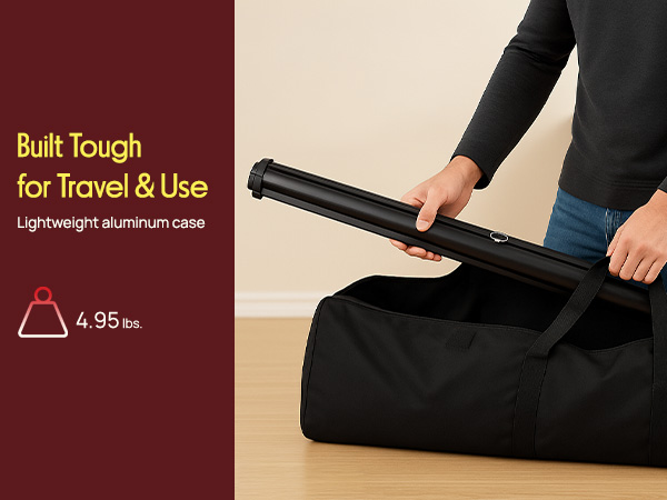 Portable Projector Screen Portable Floor Standing Fold-Out Roll-Up Tripod Manual, Mobile