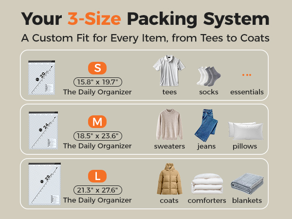 vacuum seal bags for clothing travel
