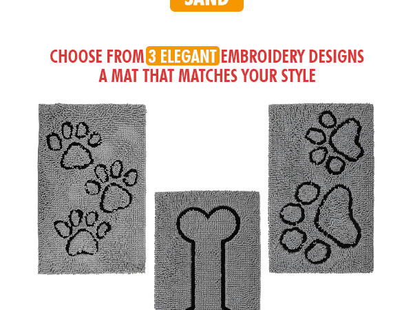 Embroidery mat 2,3 paw and bone A+ content