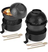 UUGLAM Ramen Bowl Set of 2, Ramen Cooker 33 oz, Ramen Bowls with Chopsticks and Spoon, Microwave ...