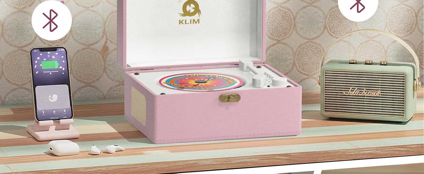 cd player record vinyl that looks like a white reproductor de with bluetooth small cute for home