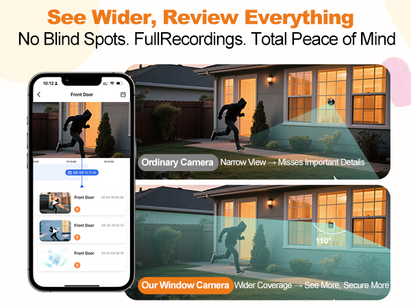 wide angle window camera