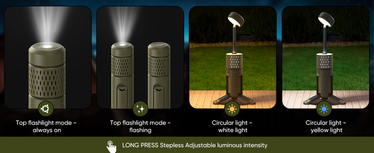 tripod with light