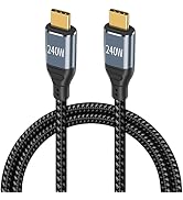 Poyiccot USB C to USB C Cable 5ft, 240W USB C Cable Fast Charging, (48V5A) PD 3.1 USB C Charger C...