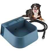 PETLESO Heated Water Bowl Automatic Dog Waterer, Heated Dog Bowl with Auto Fill, Water Waterer wi...