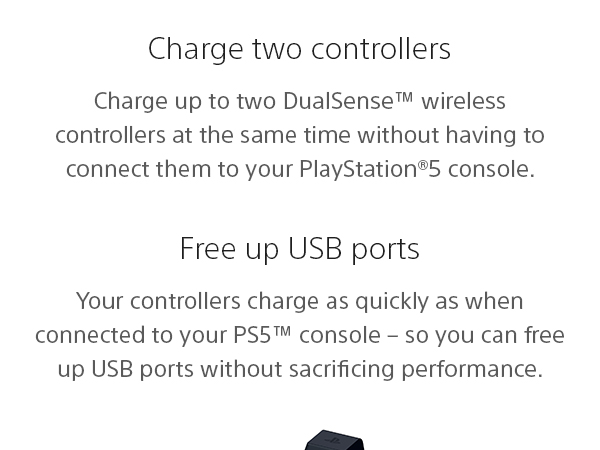 DualSense Charging Station, PlayStation5, PS5