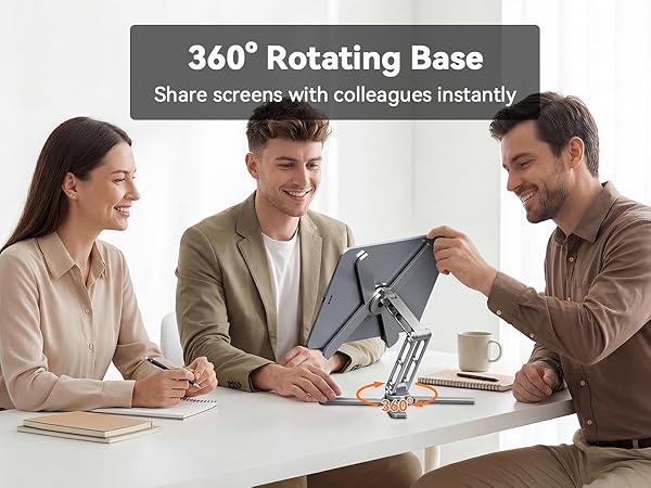 TECKNET Laptop Stand for Desk with 360° Rotating Base
