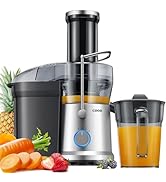 GDOR 1200W Juicer Machines with Larger 3.2" Feed Chute, 45oz Large Juice Jug, Centrifugal Juice E...