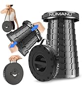 NUMANU Taller &amp; Wider XXL Collapsible Stool, 2025 Upgraded Max 1,000lbs Portable Foldable Stool, ...