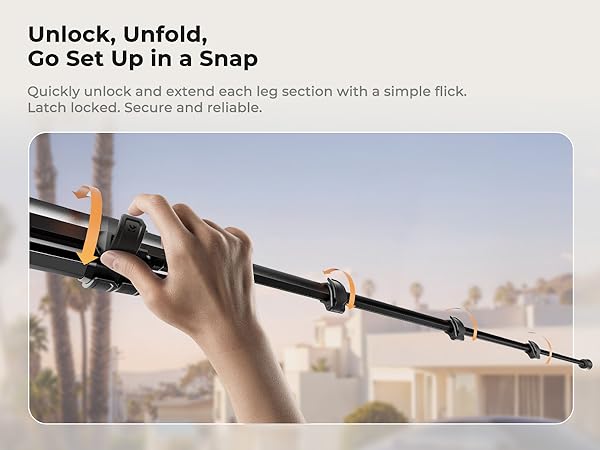 K&amp;F CONCEPT 63" Aluminum Compact Camera Tripod