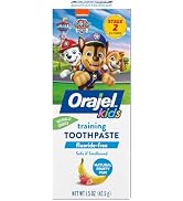 Orajel Kids Paw Patrol Fluoride-Free Training Toothpaste, Natural Fruity Fun Flavor, #1 Pediatric...