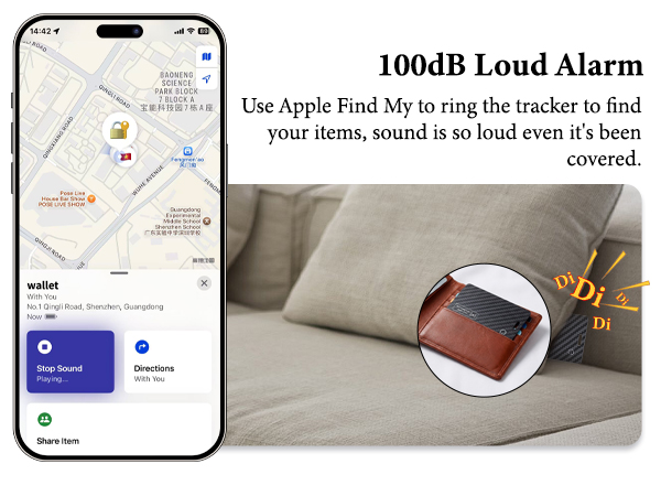 Loud Air Tracker Tag card