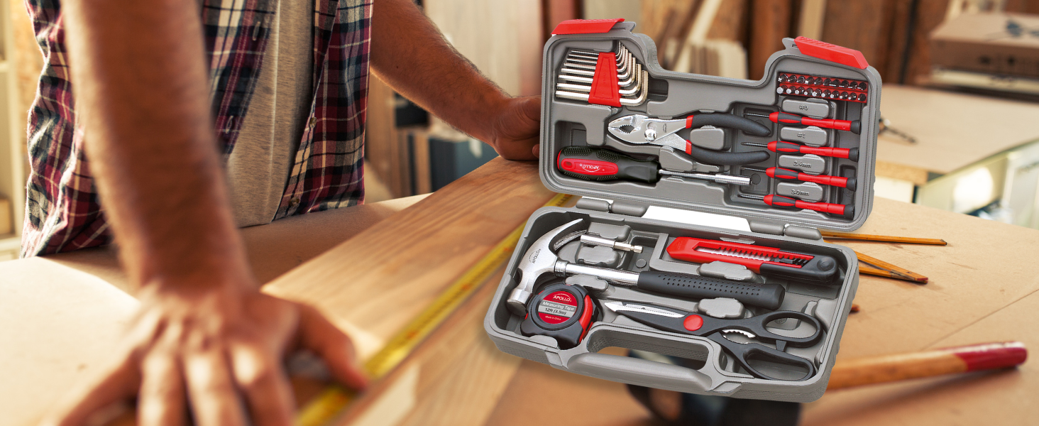Apollo Tools DT9706 Red 39 piece tool set