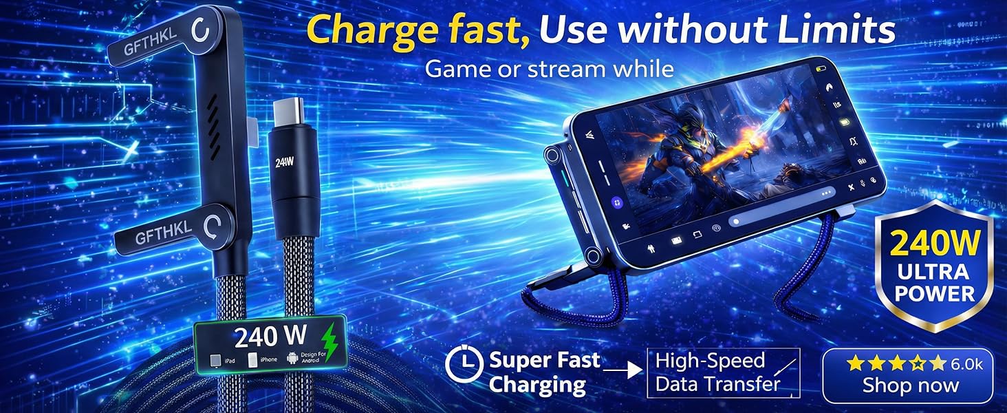 Invisible Holder Charger Cable