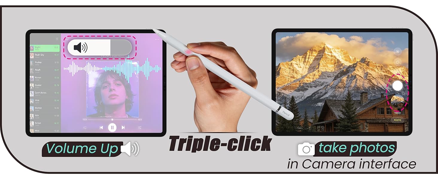 triple tap volume up