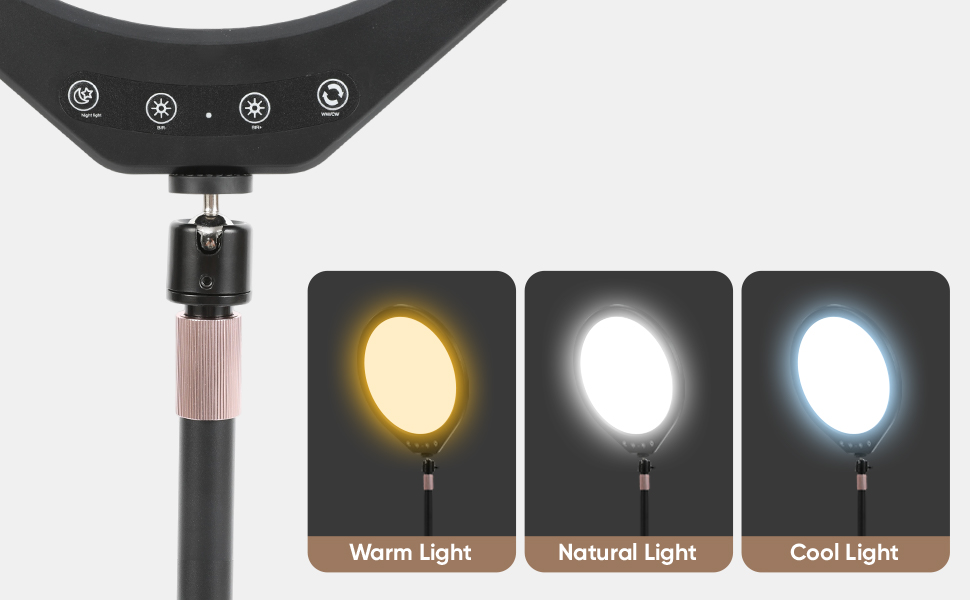 LED lights with three color temperatures