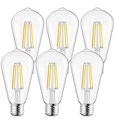 Brightown LED Edison Light Bulbs,6Pcs Vintage 6 Watt, Equivalent 60W Incandescent Light Bulbs, E2...