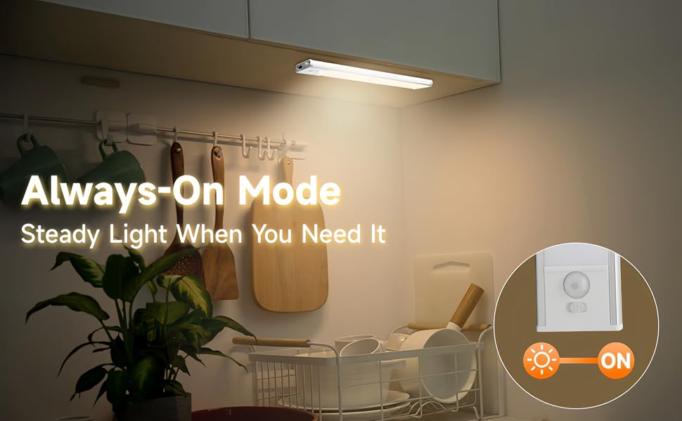 5.Always-On Mode Steady Light When You Need It