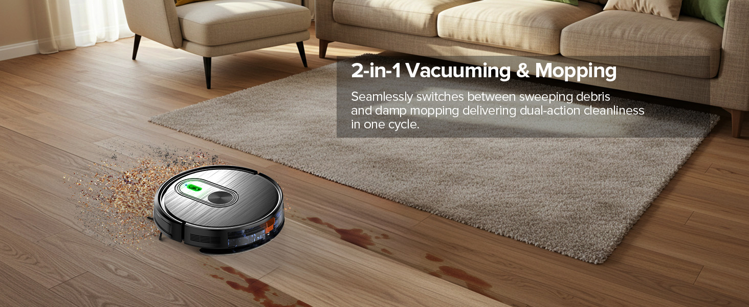 robot mop and vacuum combo
