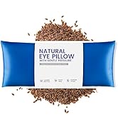 Eye Pillows for Relaxation, Yoga, Microwavable Weighted Eye Mask with Washable Cover Heated for M...