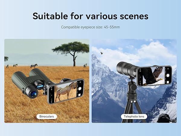 APEXEL Magnetic Telescope Phone Adapter