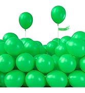 PartyWoo Green Balloons, 120 pcs 5 Inch Clover Green Balloons, Latex Balloons for Balloon Garland...