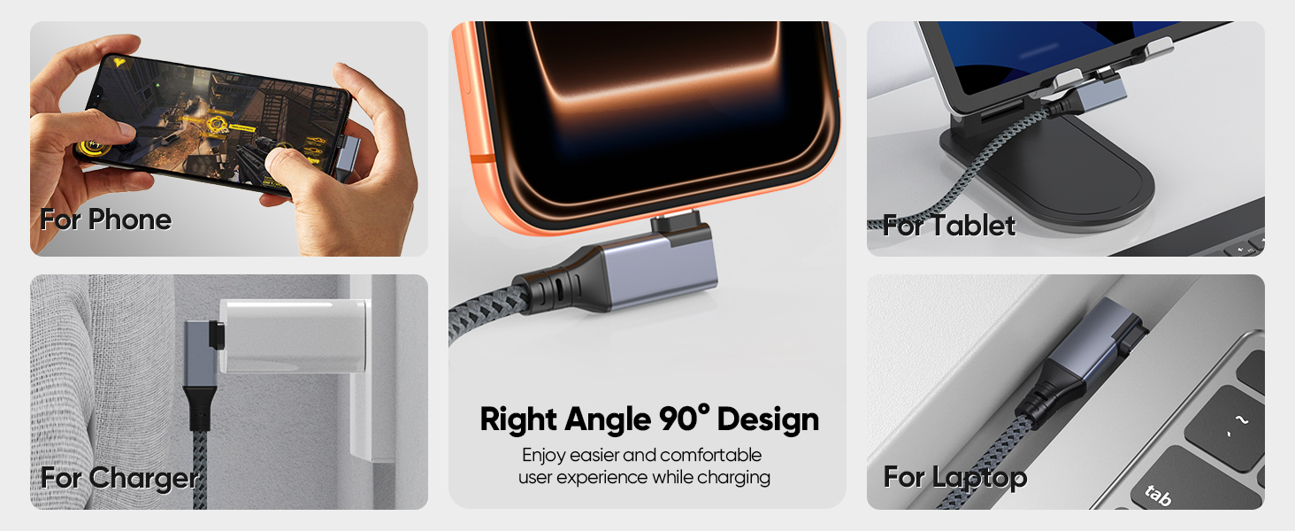 90 degree usb c cable
