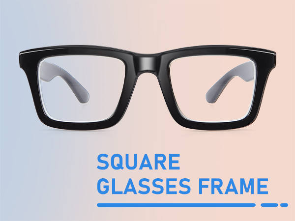 lightweight frame square reading glasses women men