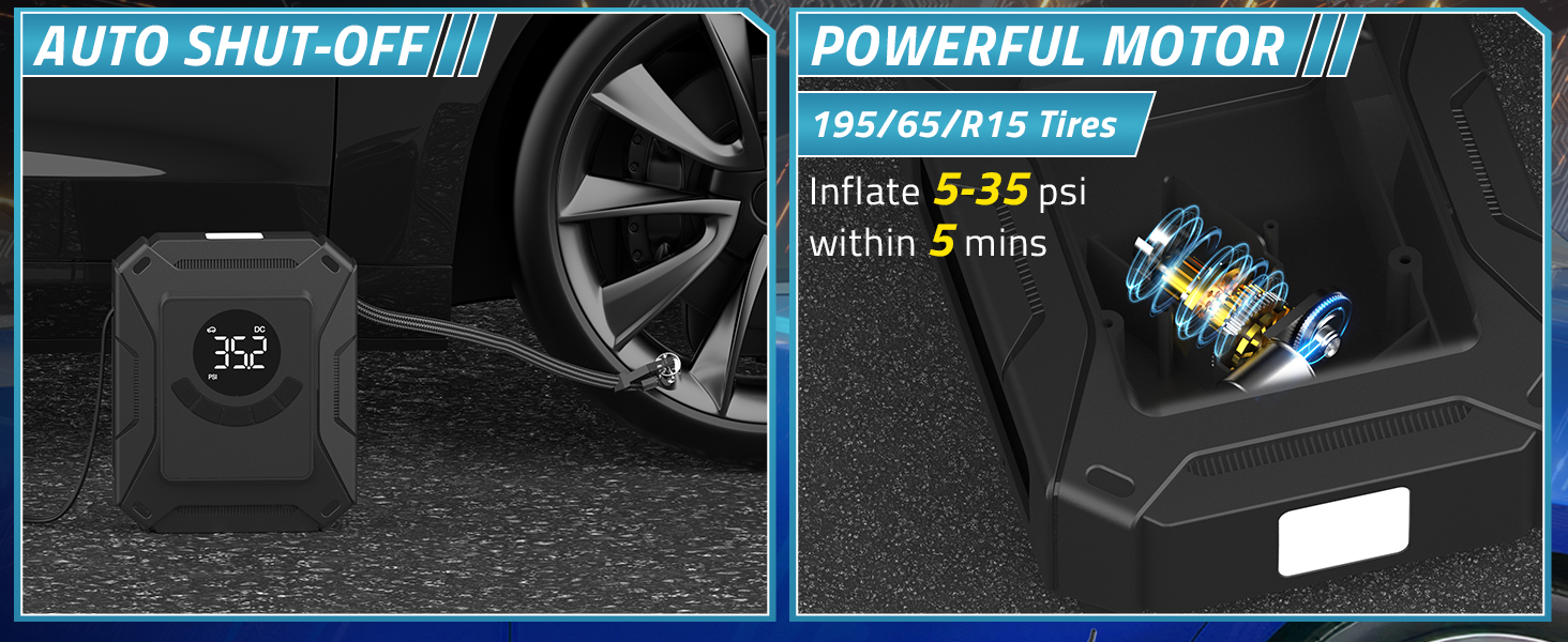 Tire Inflator 12V Car DC Electric