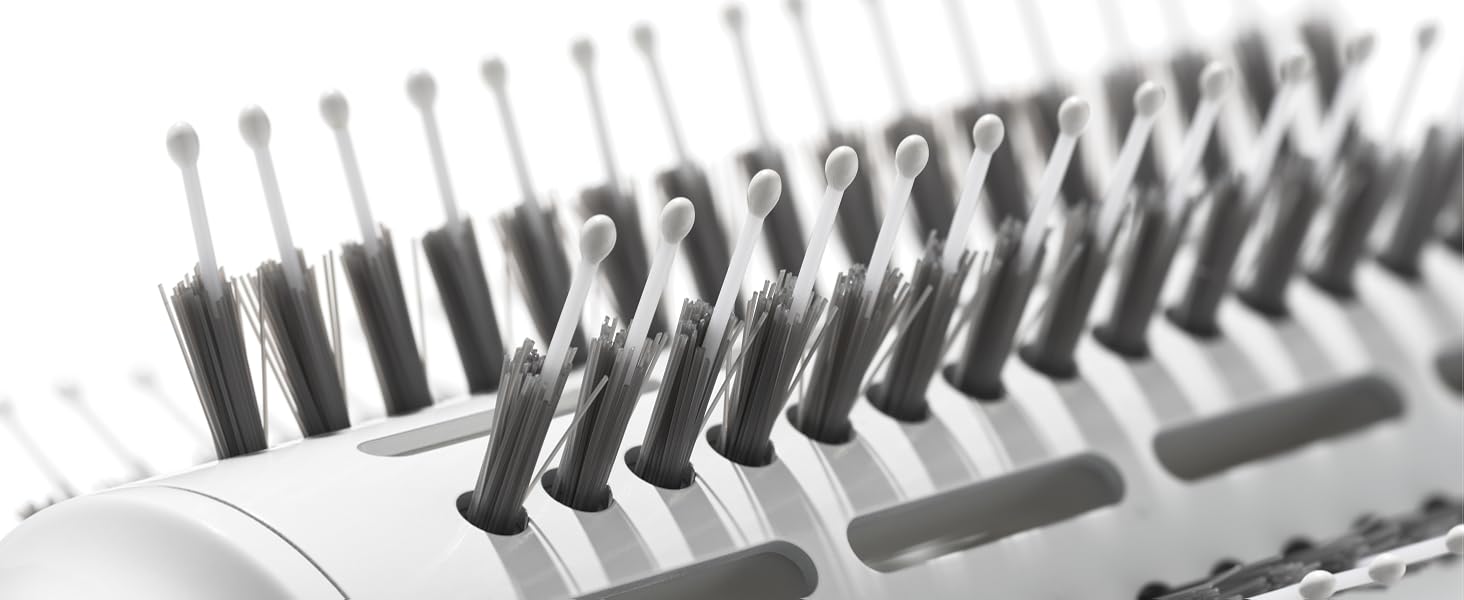 Closeup of Smooth Grip Bristles on the T3 AireBrush Duo
