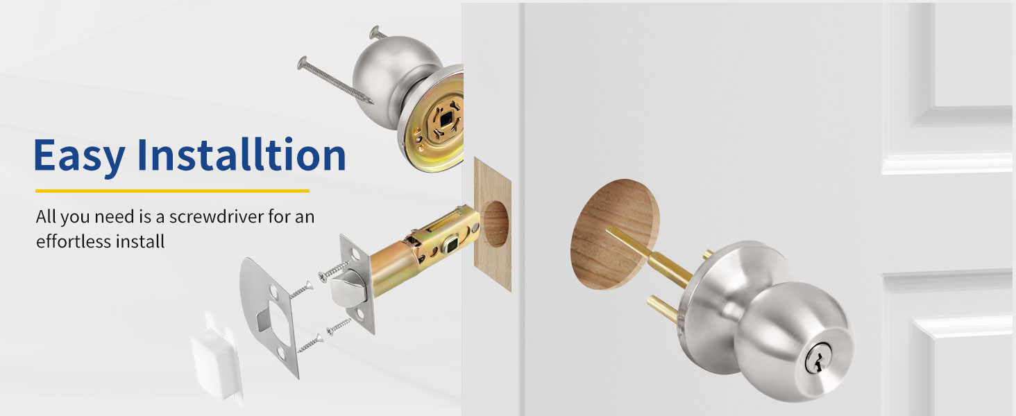 door knob with lock