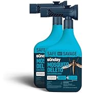 Sunday Mosquito Deleto - Mosquito Repellent &amp; Bug Control Spray - Concentrated Lemongrass &amp; Cedar...