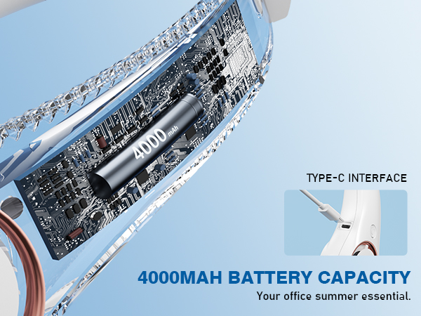 rechargeble neck fan