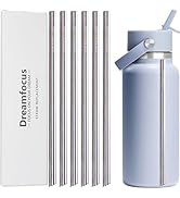 Dreamfocus Reusable Metal Straws Replacement Stainless Steel for Hydro Flask Wide Mouth Bottle 32...