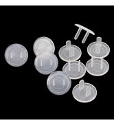 10pcs White Power Socket Plugs Protector Cover,Protection Anti Electric Shock Electrical Outlet C...