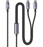 Multi Charging Cable 2-in-1 USB C to USB C Cable 72W Max 4ft Fast Charging Cable for iPhone Serie...
