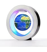 Flagest Magnetic Levitation Floating Globe - Levitating O Shape Globe with LED Lights for Educati...