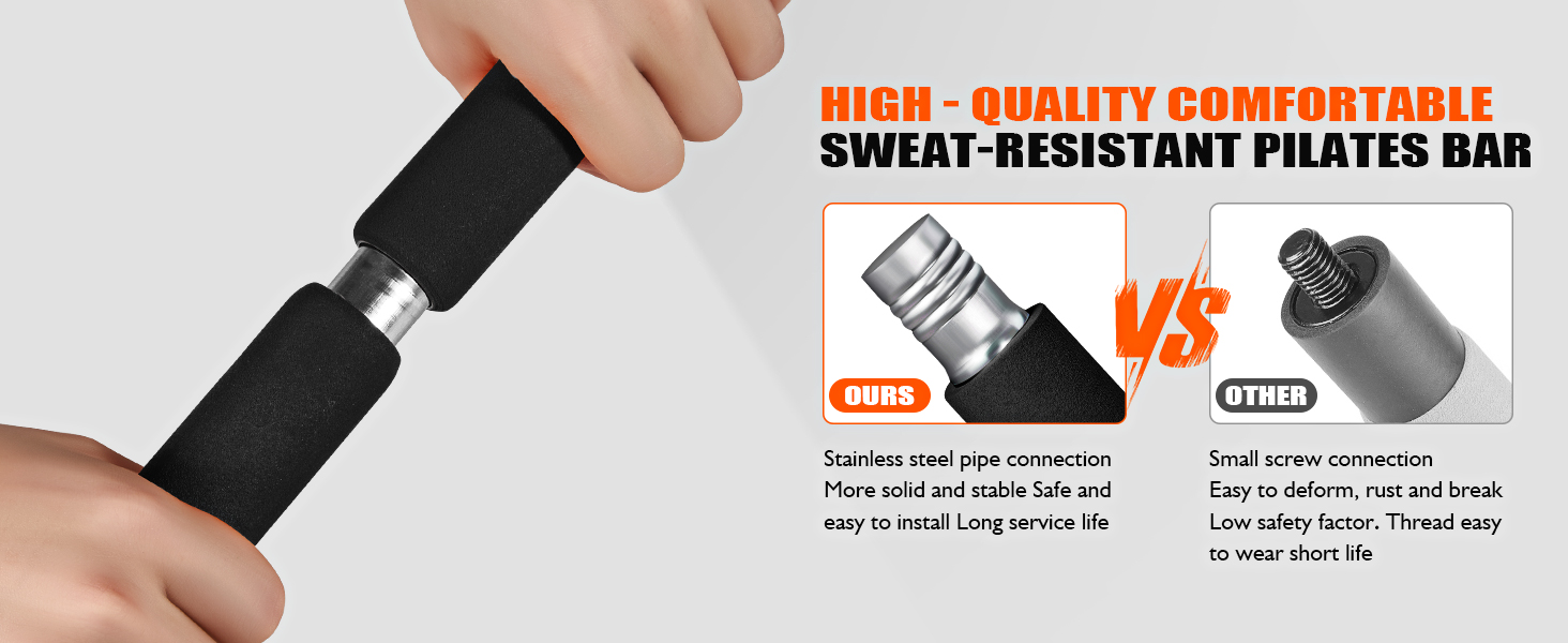 pilates bar kit with resistance bands