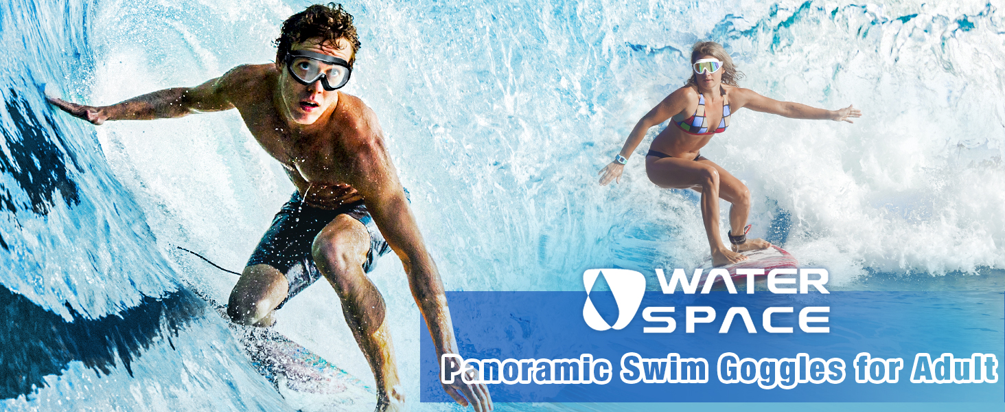 Panoramic Swim Goggles for Adult