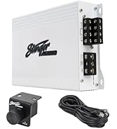 Stinger Audio MT-600.4M 1000 Watt RMS 4-Channel Compact Marine Audio Amplifier, Class D, Hexfet M...