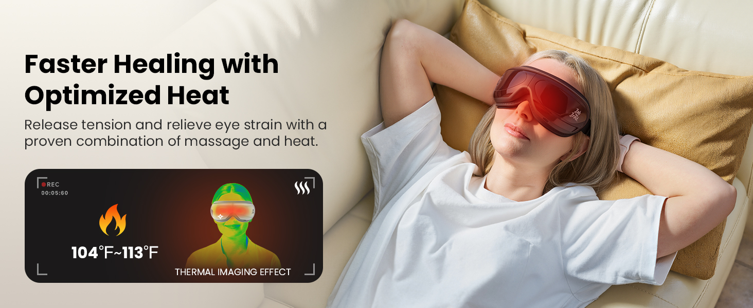 eye massager eye massager with heat and cooling eye mask face massager migraine headache relief