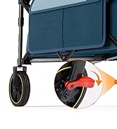 TIMBER RIDGE 300L Extra Large Collapsible Folding Wagon Carts, Heavy Duty Outdoor Camping Utility