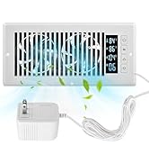 Dcfairfan Quiet Register Booster Fan - 4” x 10” Smart Register Vent with Thermostat 10-Speed Cont...