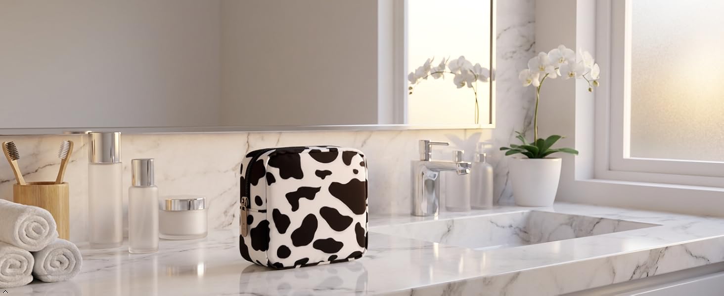 cow toiletry bag